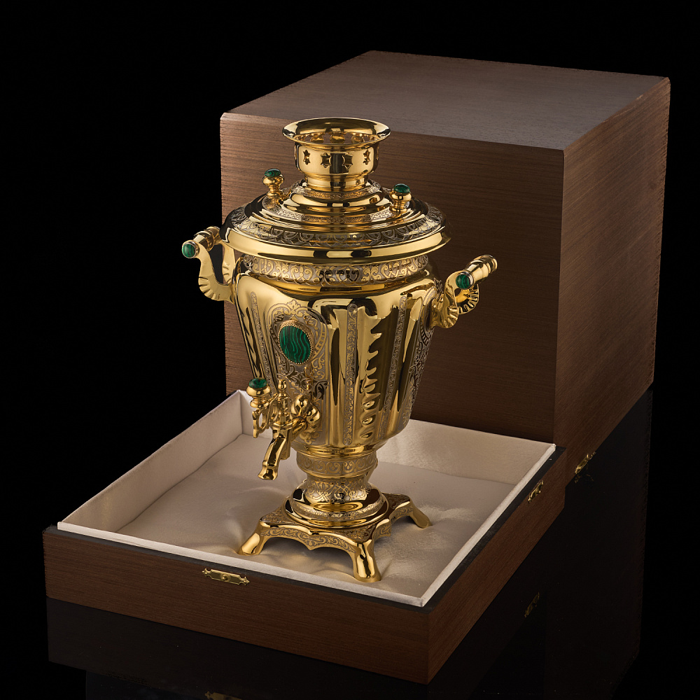 Самовар электрический 3 л «Малахит». Златоуст - интернет магазин Русь Велика я фото 6