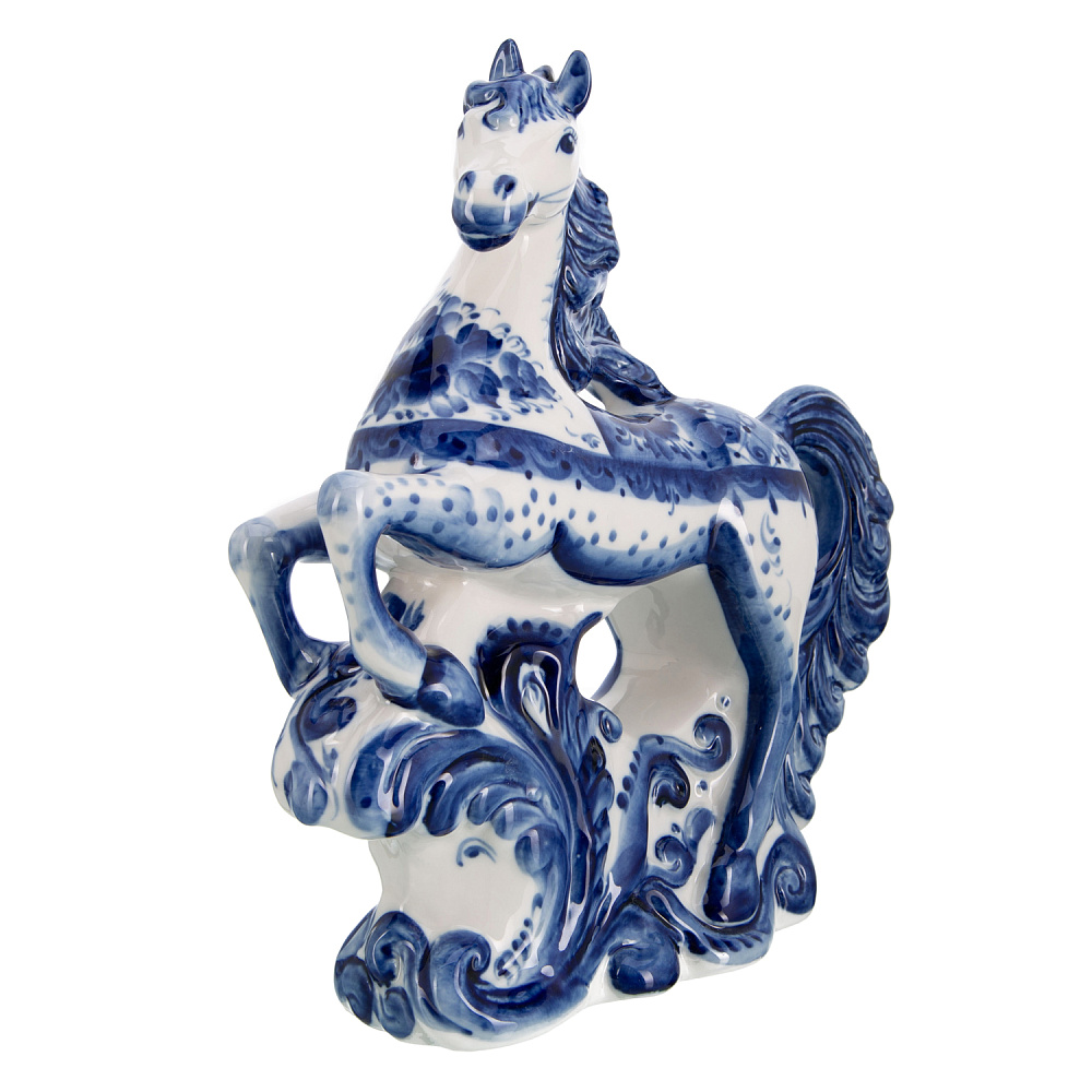Статуэтка «Лошадь Графиня». Гжель - интернет магазин Русь Велика я фото 3