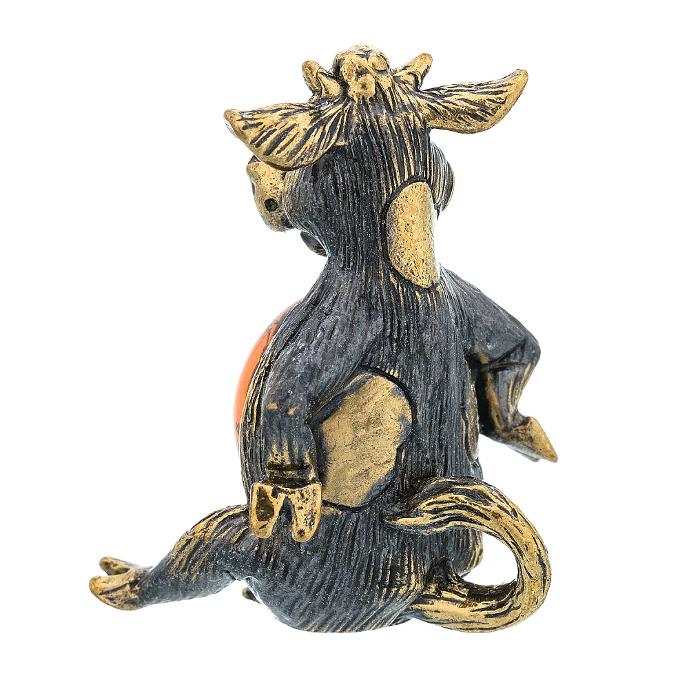 Статуэтка с янтарем «Корова - копытца в боки» - интернет магазин Русь Велика я фото 4