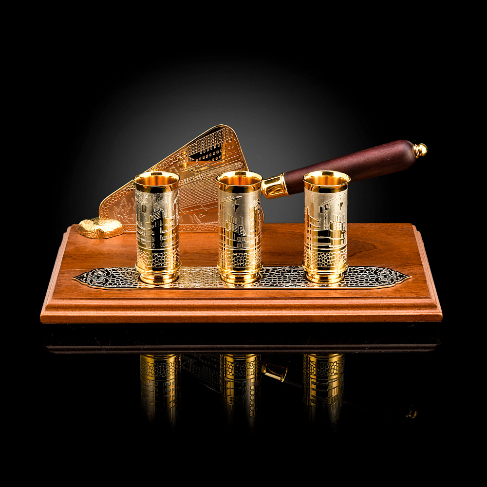 Питейный водочный набор «Строительный мастерок». Златоуст - интернет магазин Русь Велика я 