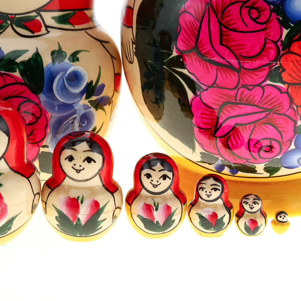 Матрешка «Семеновская» 10 мест - интернет магазин Русь Велика я фото 4