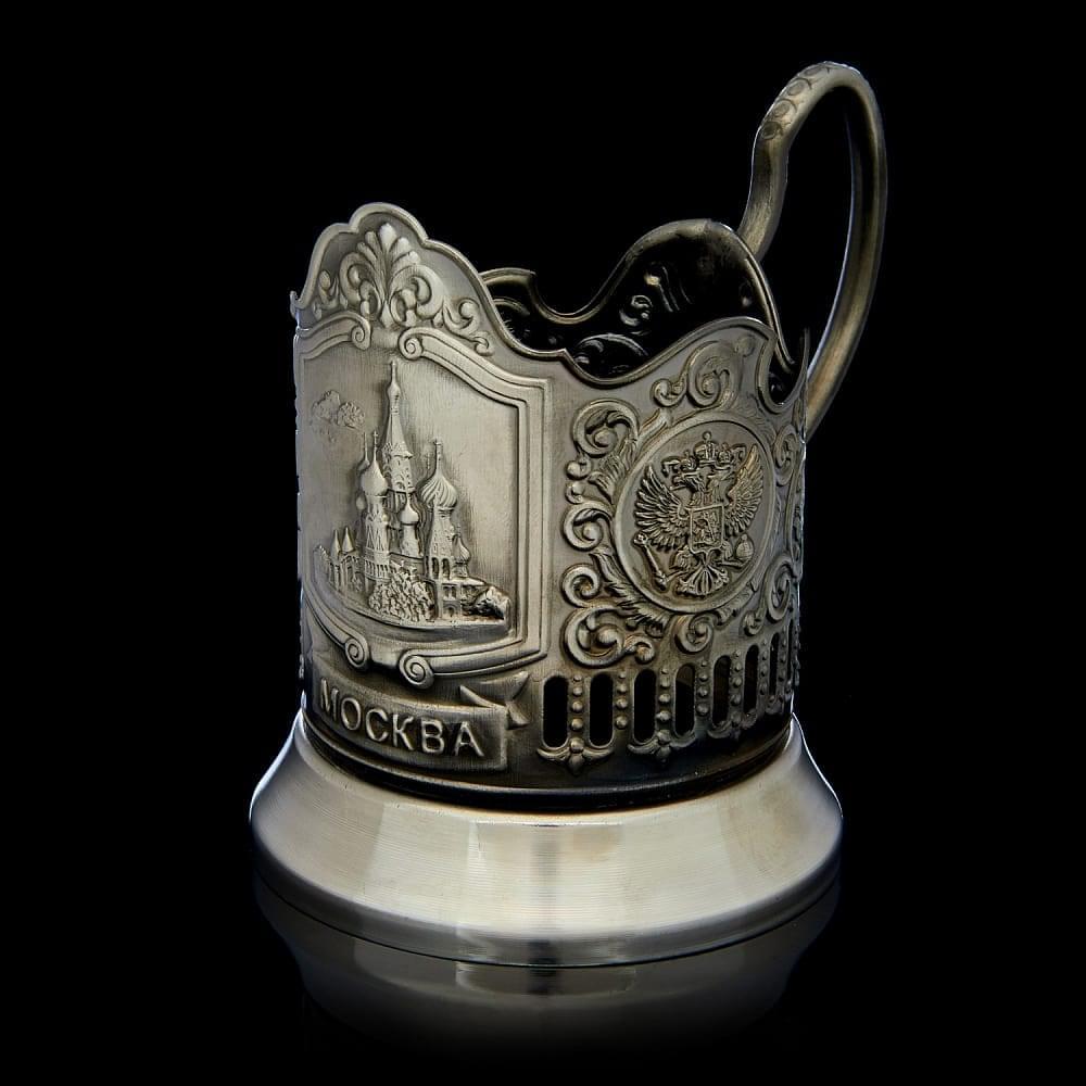 Подстаканник никелированный  «Храм Василия Блаженного» - интернет магазин Русь Велика я фото 4