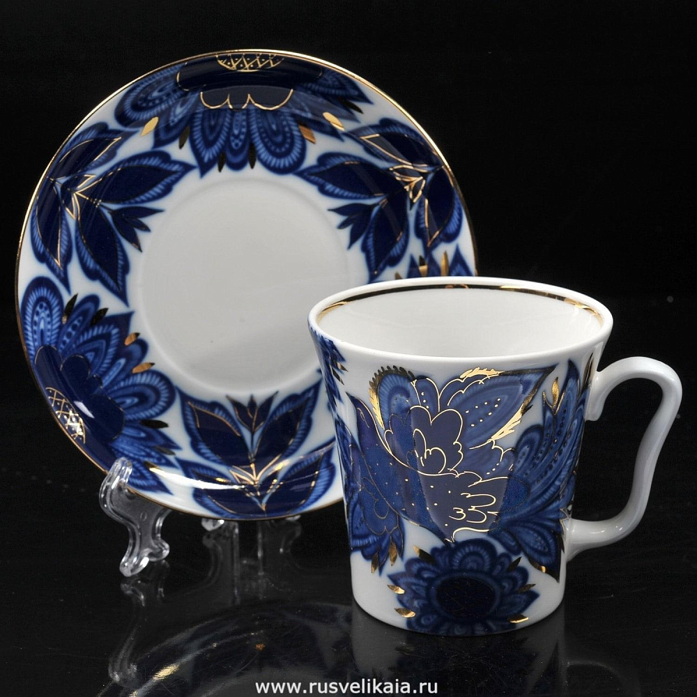Чайная пара «Птицы» (форма «Ленинградская») ИФЗ - интернет магазин Русь Велика я фото 1