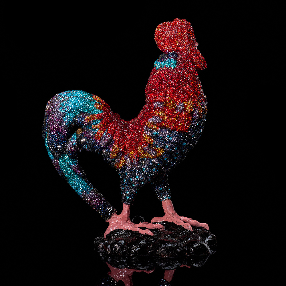 Статуэтка с хрустальными стразами «Петух» - интернет магазин Русь Велика я фото 3