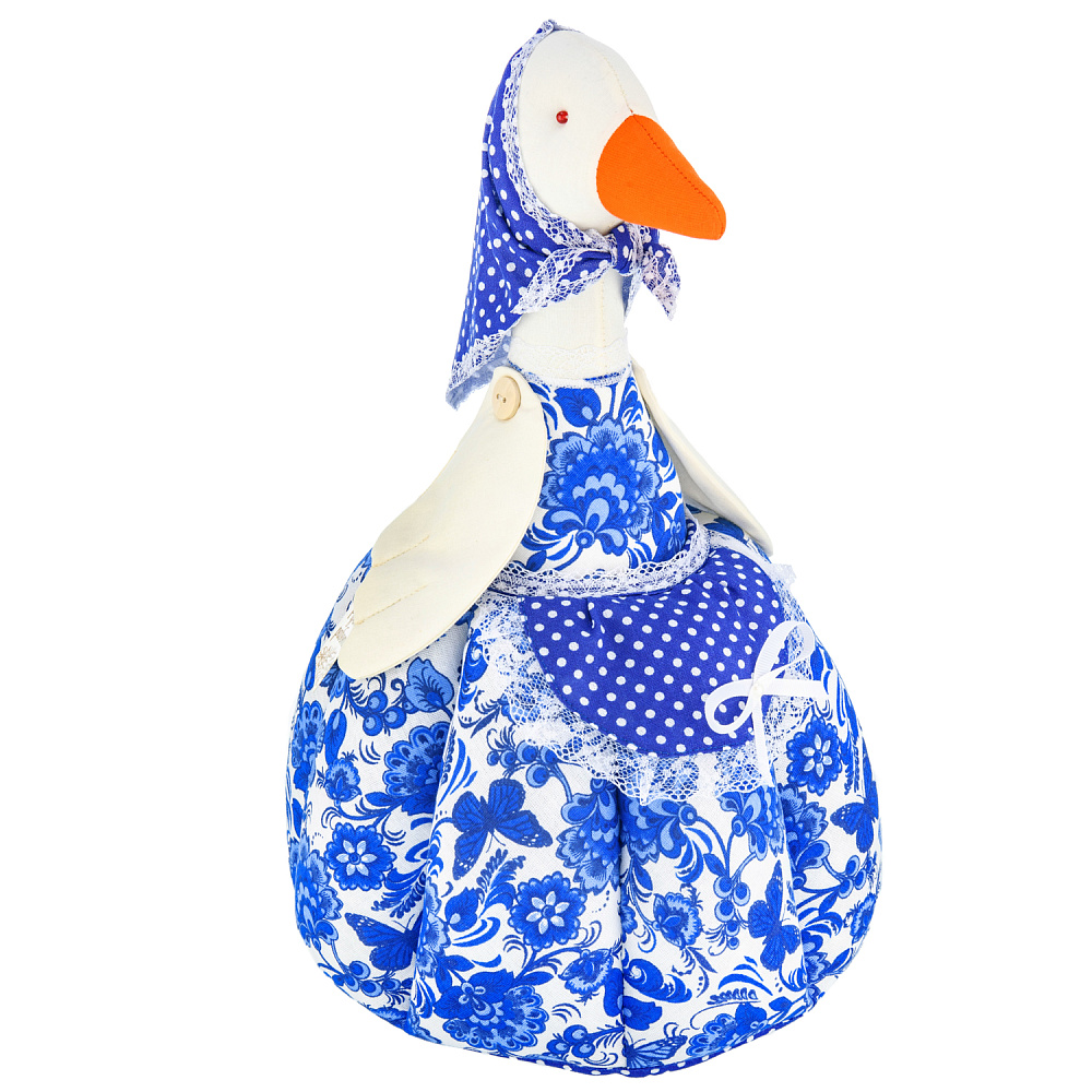 Грелка на чайник «Гусочка Гжель» - интернет магазин Русь Велика я 