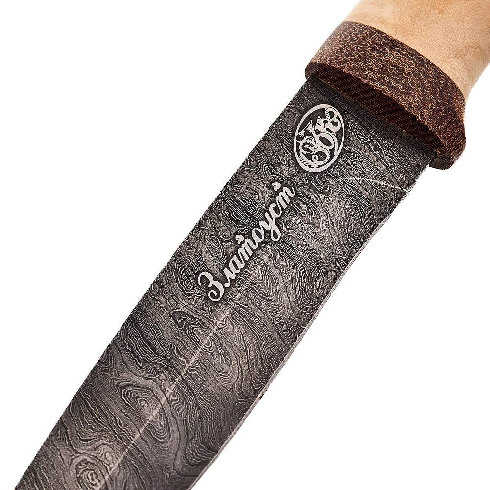 Нож сувенирный из дамасской стали «Олимп-5». Златоуст - интернет магазин Русь Велика я фото 3