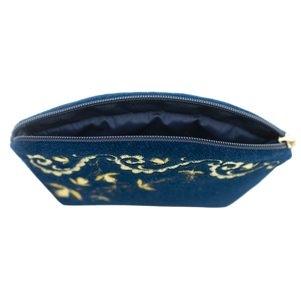 Косметичка «Нефертити». Темно-синяя с вышивкой - интернет магазин Русь Велика я фото 3