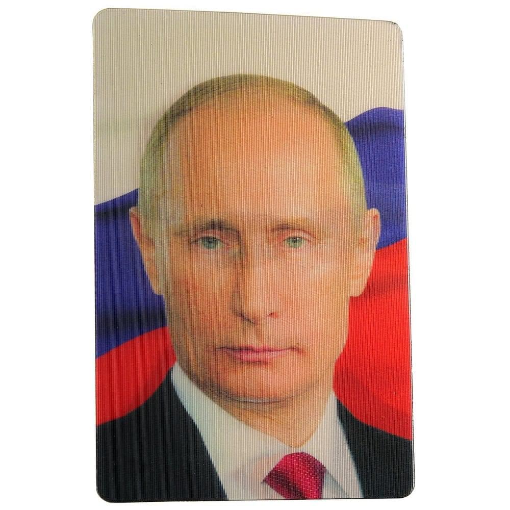 2883/9-6см-1 ФОТО Магнит ПЛАСТИК «ПУТИН ВВ» ОБЪЕМНЫЙ 1 ФОТО - интернет магазин Русь Велика я 