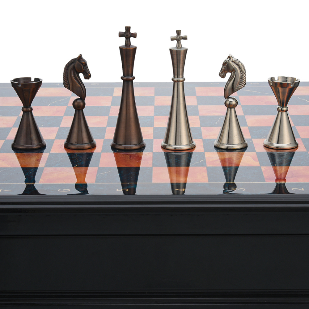 Шахматы с металлическими фигурами 45х45 см - интернет магазин Русь Велика я фото 5