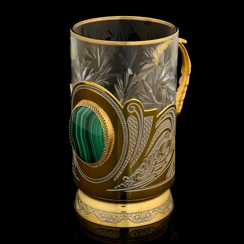 Подстаканник «Малахитовый». Златоуст - интернет магазин Русь Велика я фото 3