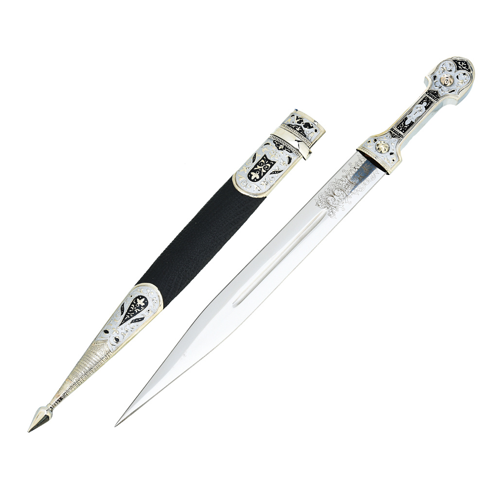 Подарочный набор с кинжалом и рожками для вина - интернет магазин Русь Велика я фото 3