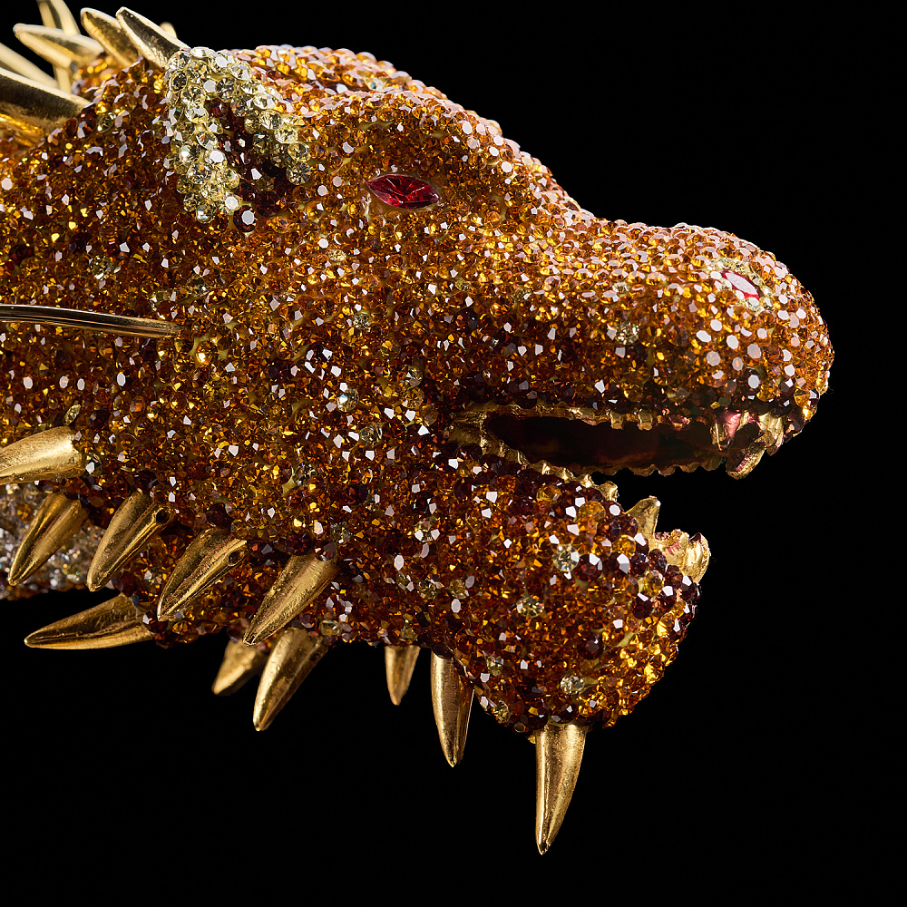 Скульптура с хрустальными стразами «Дракон» - интернет магазин Русь Велика я фото 9