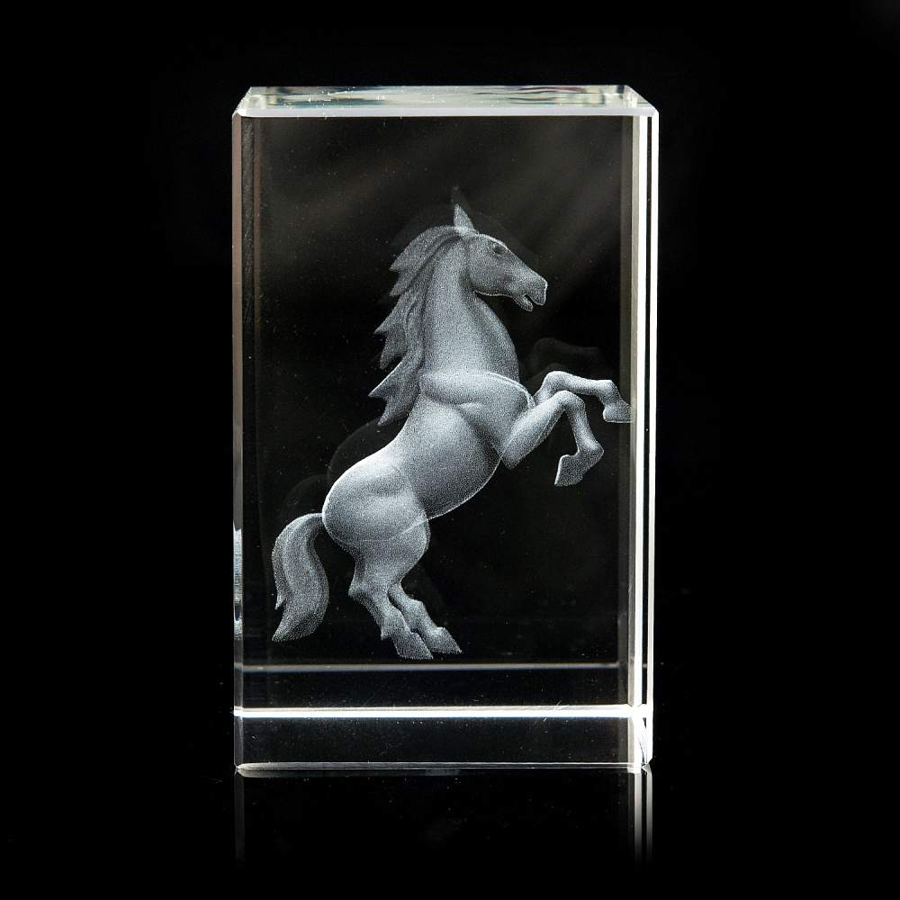 Лазерная графика. Символ 2026 года. Статуэтка «Конь» - интернет магазин Русь Велика я фото 1