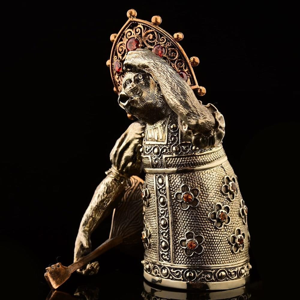 Бронзовый колокольчик «Царевна Чичи балалайка» - интернет магазин Русь Велика я фото 1