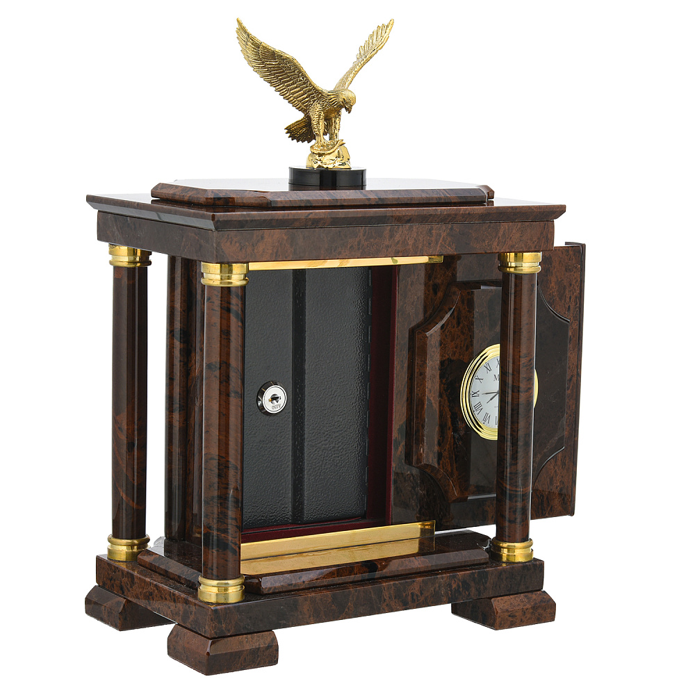 Часы-сейф из натурального камня «Орел» - интернет магазин Русь Велика я фото 1