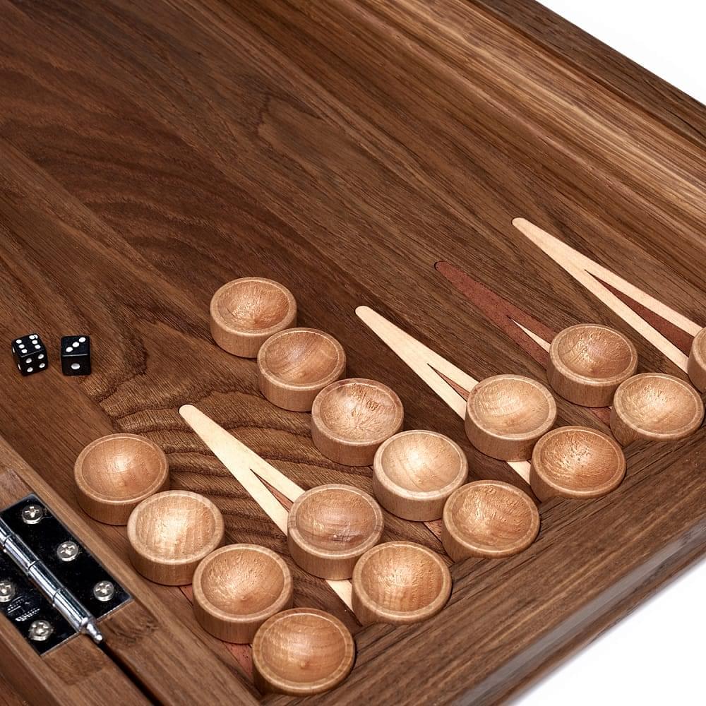 0053567 Нарды «Герб РОССИИ» из массива черного дуба 58*63см 76-54 - интернет магазин Русь Велика я фото 7