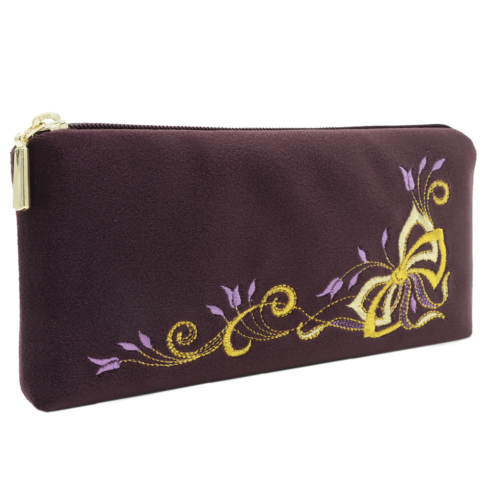 Очечник «Подарок». Фиолетовый с вышивкой - интернет магазин Русь Велика я 