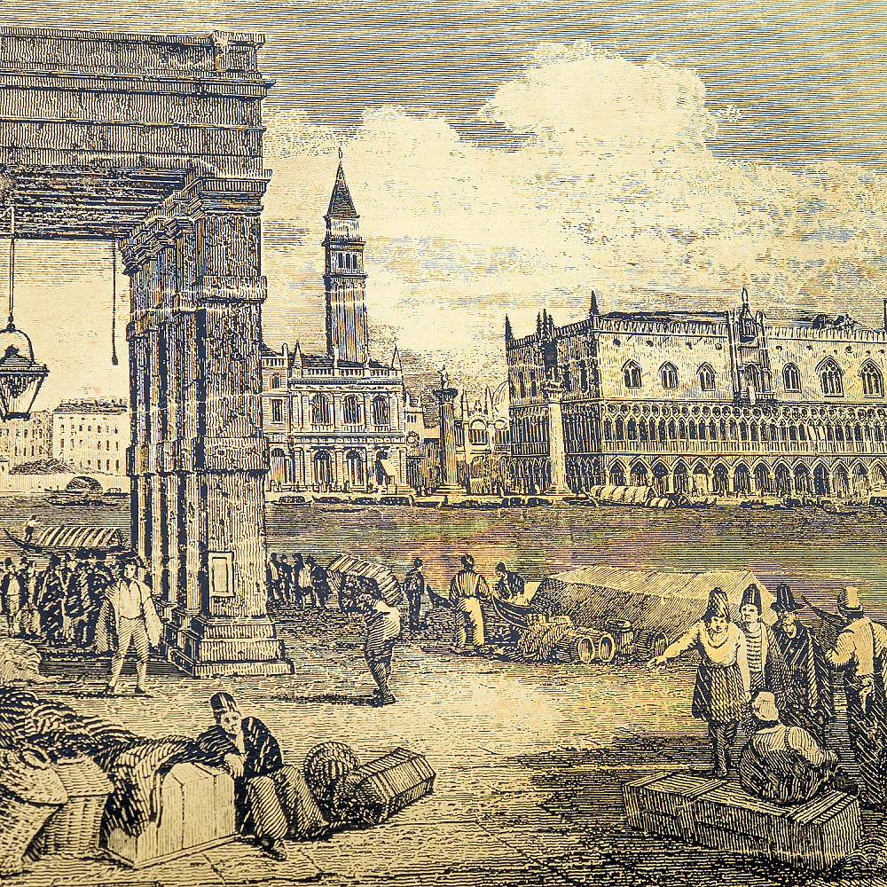 Офорт черно-белый «Венеция» 42х55 см - интернет магазин Русь Велика я фото 2