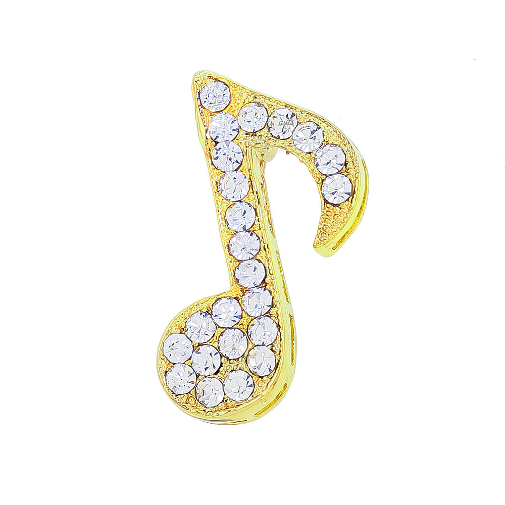 Брошь со стразами «Нота» - интернет магазин Русь Велика я 