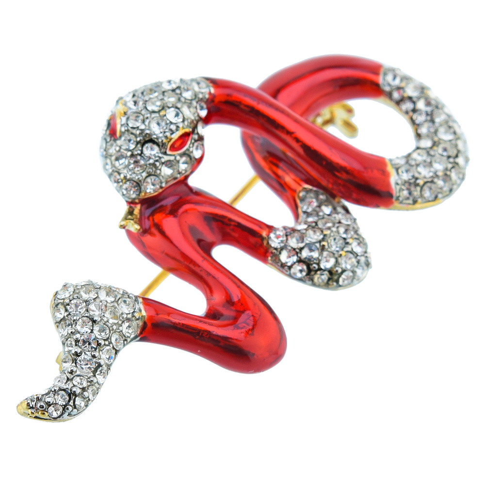 Змея Символ 2025 года. Брошь «Змейка». Традиции Фаберже - интернет магазин Русь Велика я фото 1