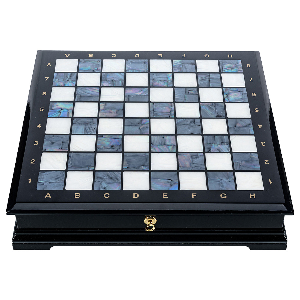 Шахматы с перламутром и фигурами из кости 45х45 см - интернет магазин Русь Велика я фото 10