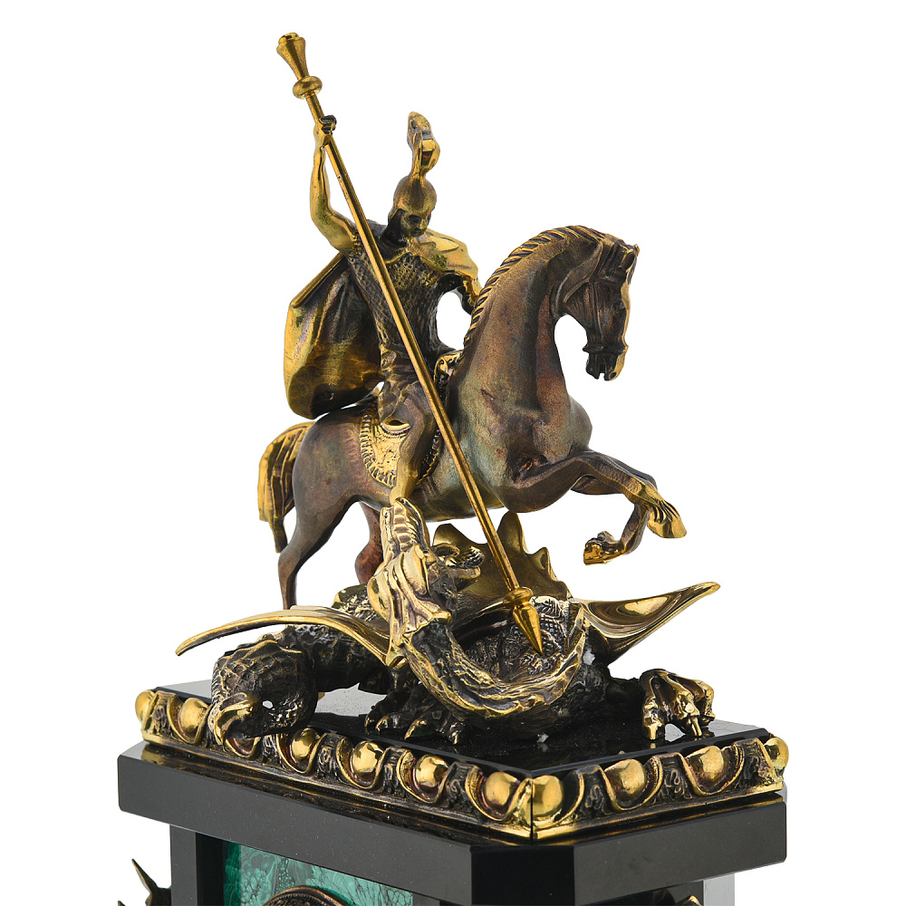 Часы из натурального камня «Георгий Победоносец» - интернет магазин Русь Велика я фото 3