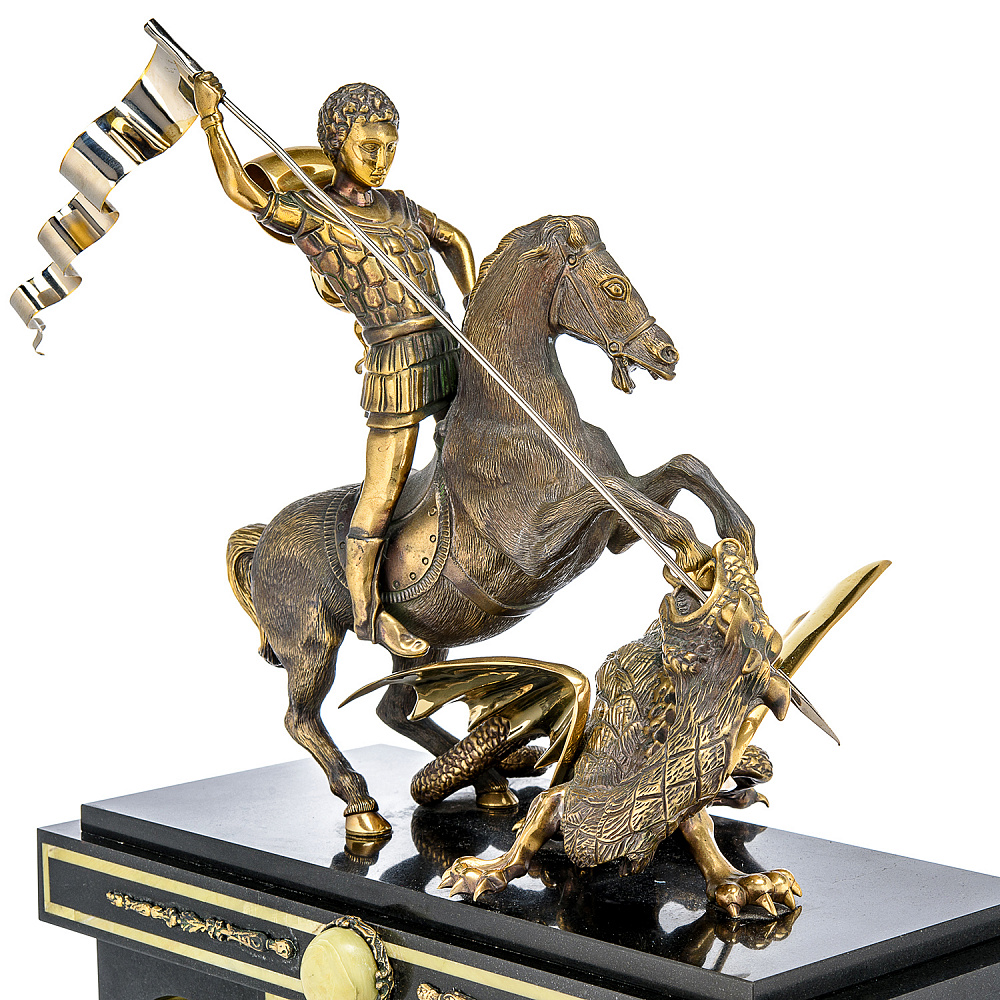 Часы из натурального камня «Георгий Победоносец». Златоуст - интернет магазин Русь Велика я фото 6