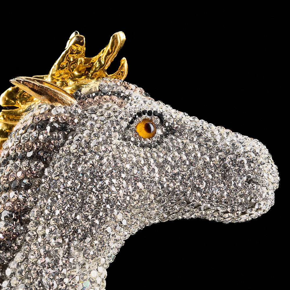 Символ 2026 года. Скульптура с хрустальными стразами «Лошадь» - интернет магазин Русь Велика я фото 6