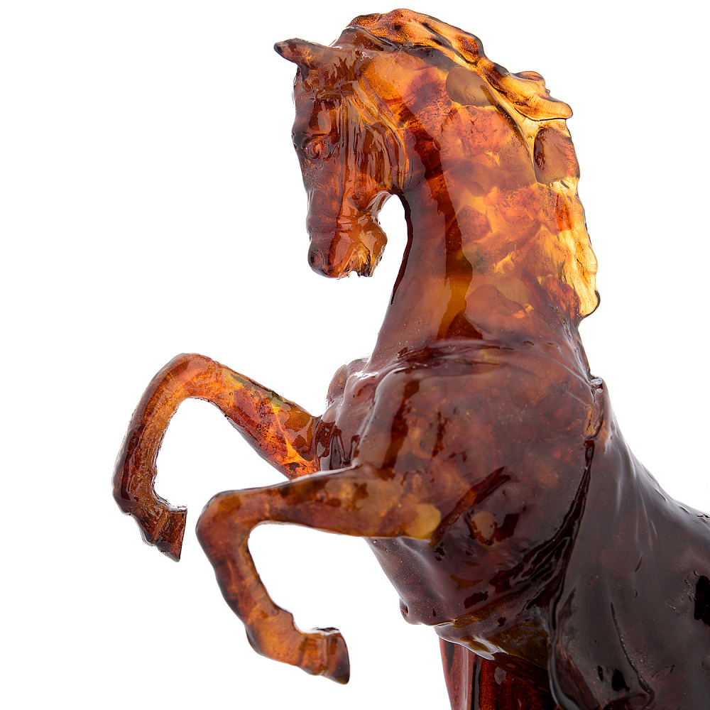 Лошадь Символ 2026 года. Скульптура из янтаря «Конь» - интернет магазин Русь Велика я фото 6