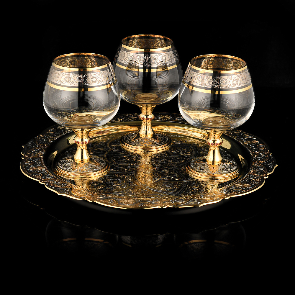 Питейный набор для коньяка «Искушение». Златоуст - интернет магазин Русь Велика я 