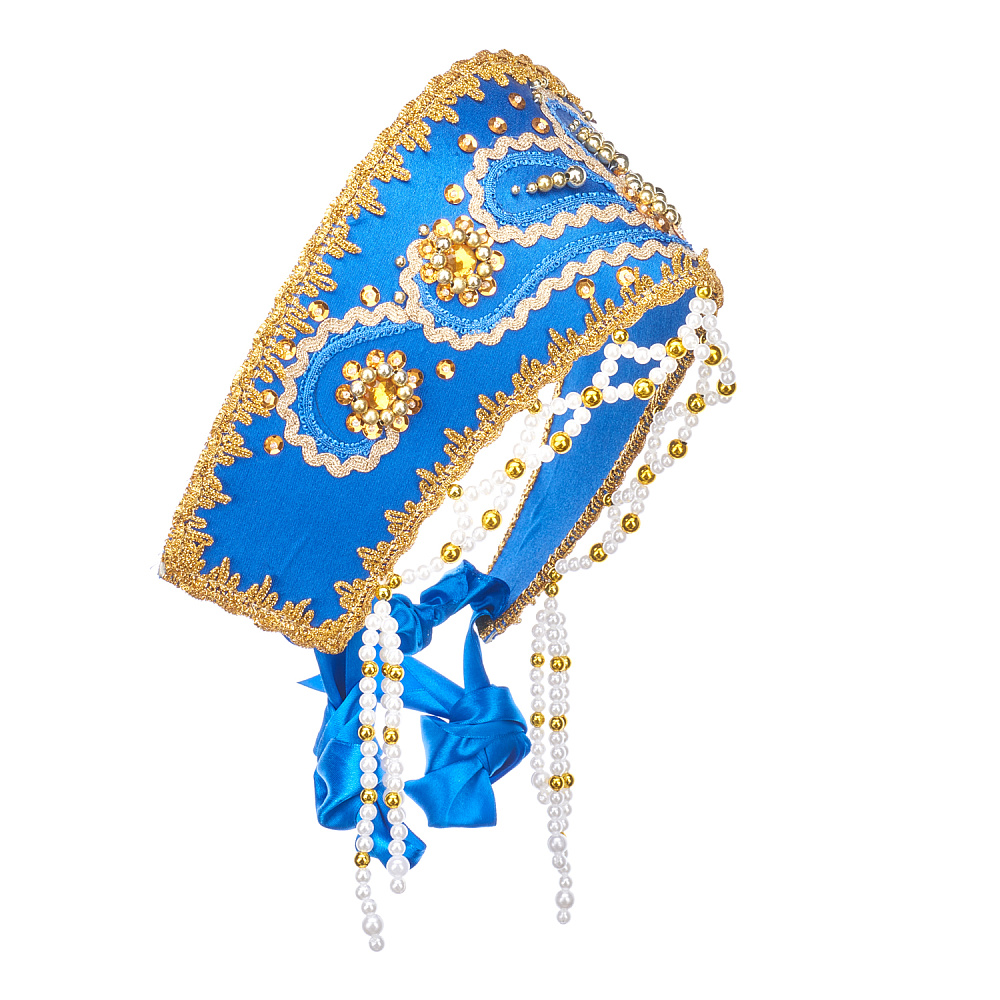 0017194-Син КОКОШНИК «ВИКТОРИЯ» СИНИЙ в ассортименте - интернет магазин Русь Велика я фото 1