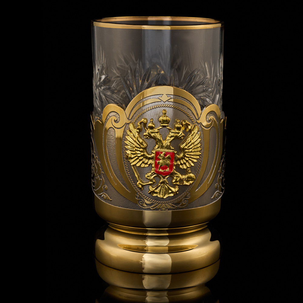 Подстаканник «Герб РФ». Златоуст - интернет магазин Русь Велика я фото 1