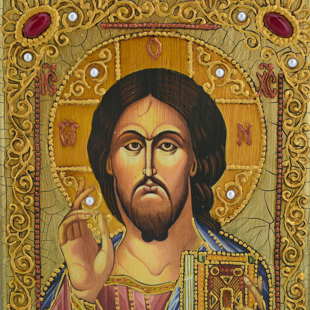 Венчальная пара икон «Божья Матерь Казанская и Вседержитель» 15х20 см - интернет магазин Русь Велика я фото 7