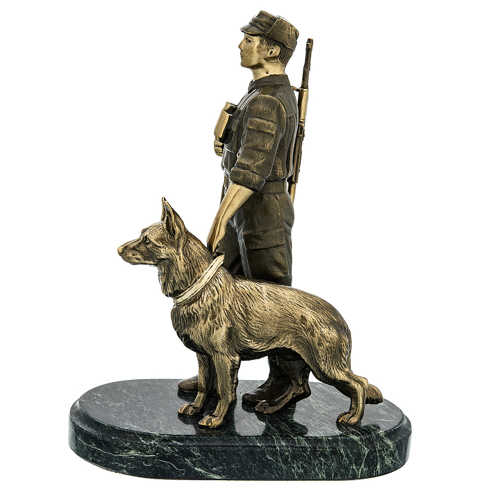 Бронзовая статуэтка «Пограничник» - интернет магазин Русь Велика я фото 3