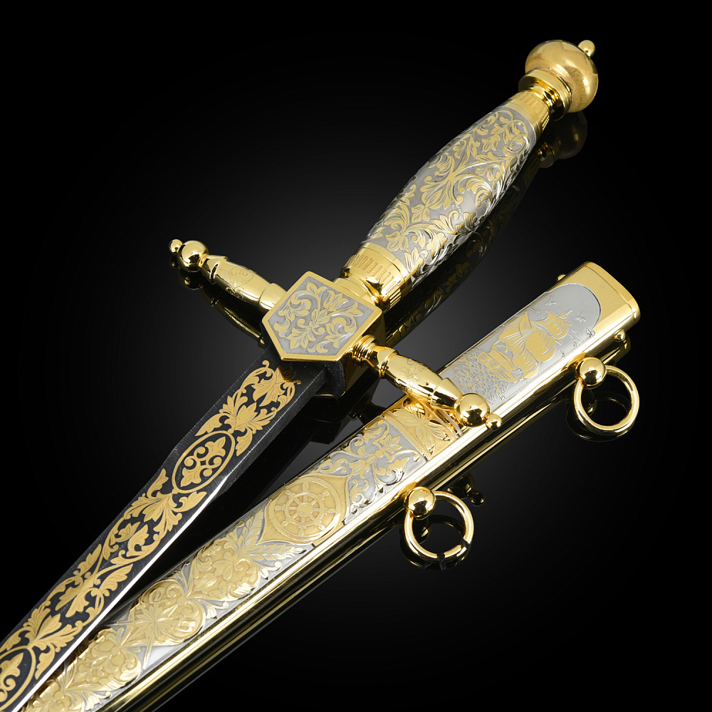 Кортик сувенирный «Адмиральский». Златоуст - интернет магазин Русь Велика я 