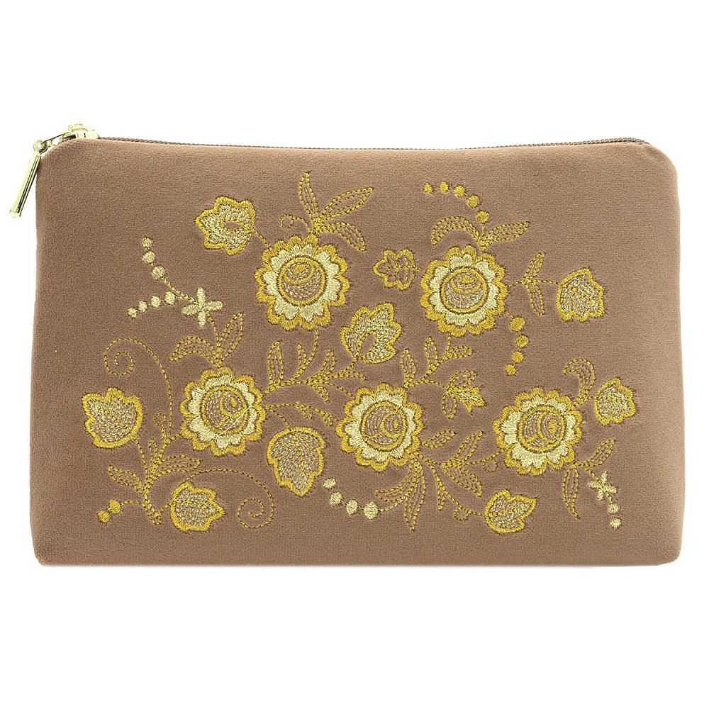 Косметичка «Весеннее настроение». Бежевая с вышивкой - интернет магазин Русь Велика я фото 1