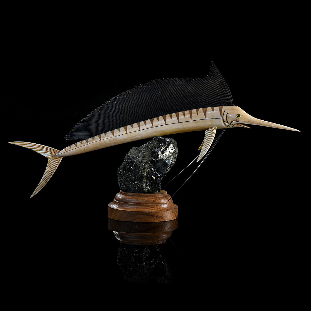 Скульптура из кости «Рыба парусник» - интернет магазин Русь Велика я фото 2