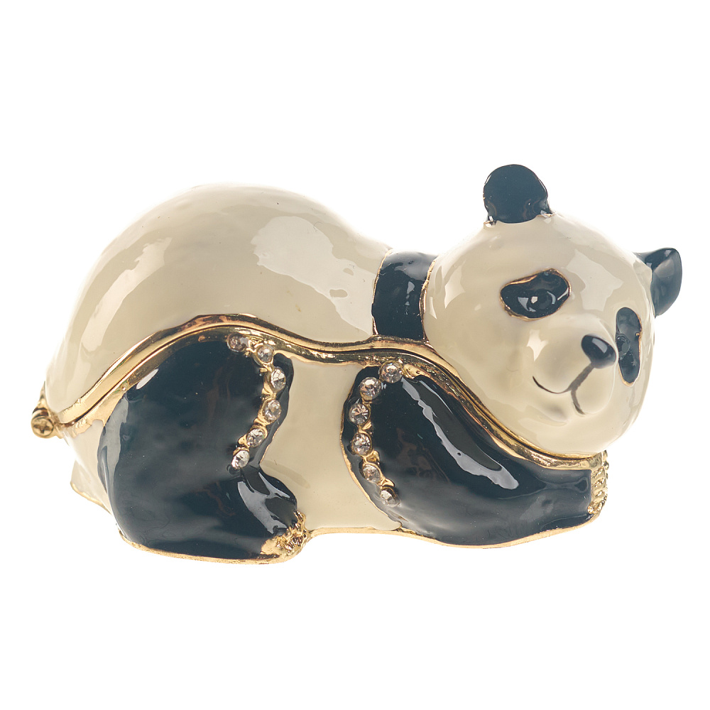 Шкатулка «Панда». Традиции Фаберже - интернет магазин Русь Велика я 