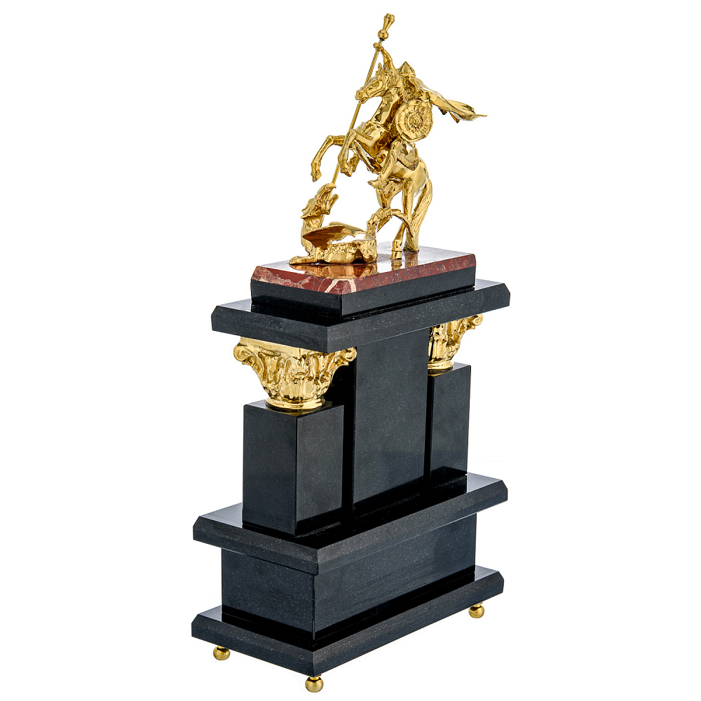 Часы в наборе с подсвечниками «Георгий Победоносец» - интернет магазин Русь Велика я фото 6