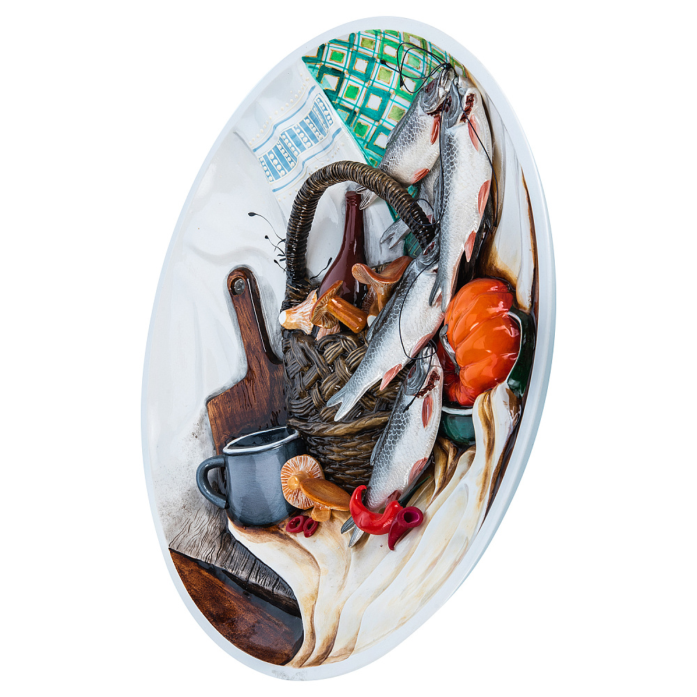 Декоративное панно-тарелка из керамики 31х31 см - интернет магазин Русь Велика я фото 2