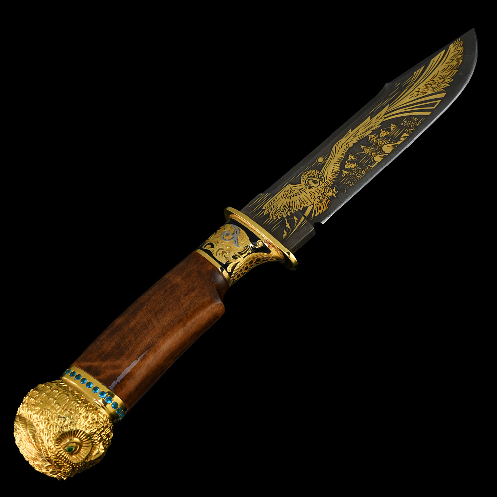 Питейный набор с флягой и ножом «Сова». Златоуст - интернет магазин Русь Велика я фото 6