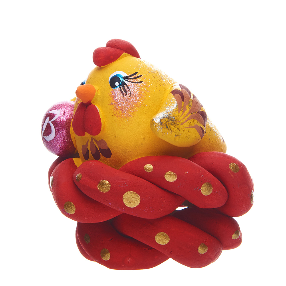 Ковровская игрушка Сувенир ЦЫПЛЕНОК ЖЕЛТЫЙ 5,5*6*6см - интернет магазин Русь Велика я фото 3