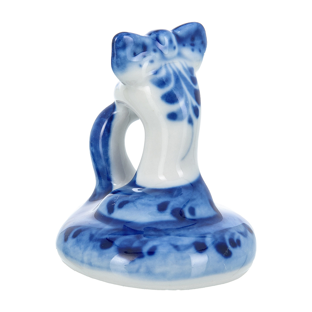 Змея Символ года 2025. Скульптура «Змейка» . Гжель - интернет магазин Русь Велика я фото 3