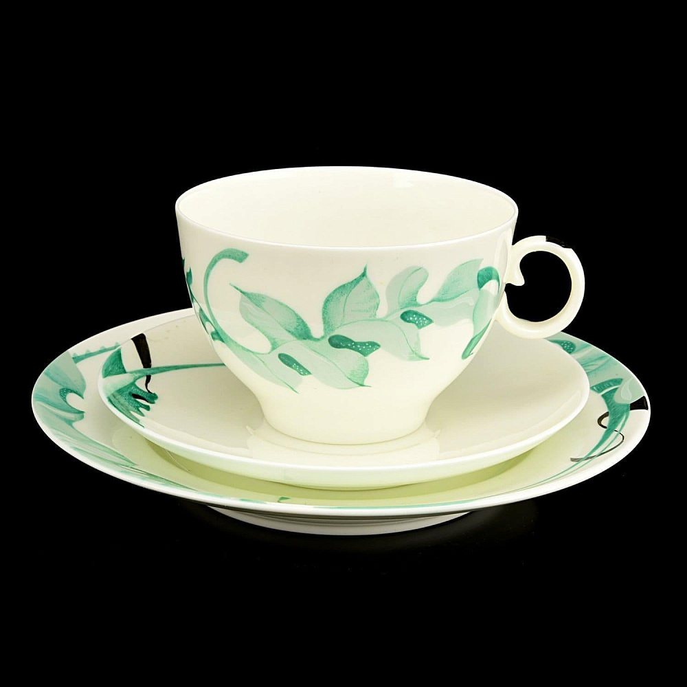 Чайная тройка «Яблоко» форма «Цветок» ИФЗ - интернет магазин Русь Велика я 