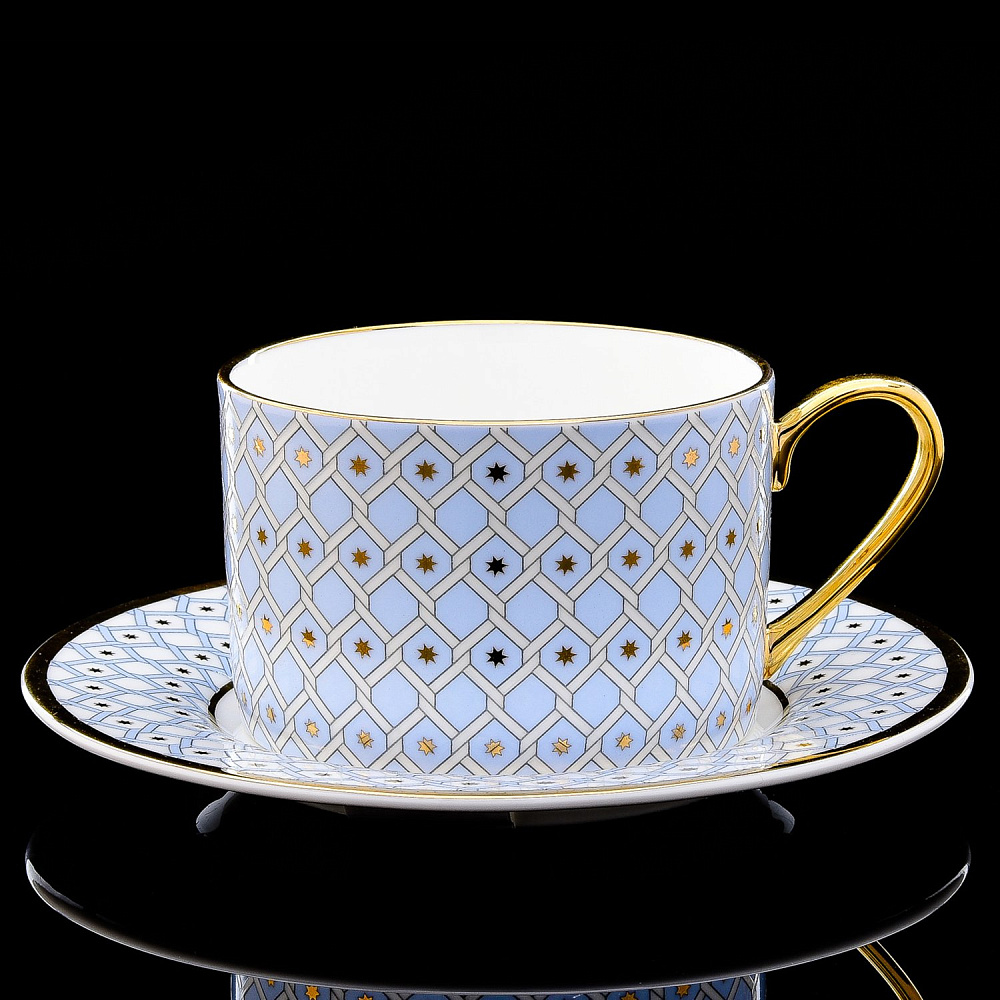 Чайная пара «Идиллия» (форма «Азур 2») ИФЗ - интернет магазин Русь Велика я 