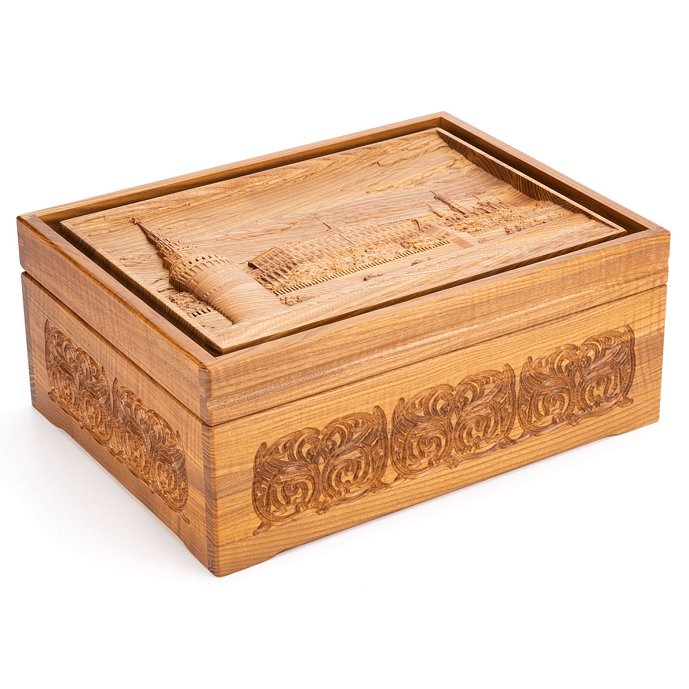 Русское лото в резной шкатулке из ясеня - интернет магазин Русь Велика я 