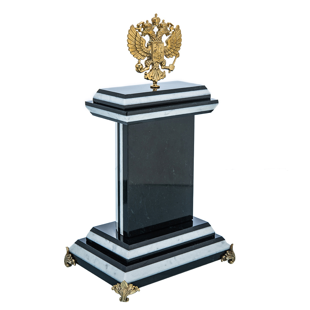 Часы из натурального камня «Герб РФ» - интернет магазин Русь Велика я фото 2