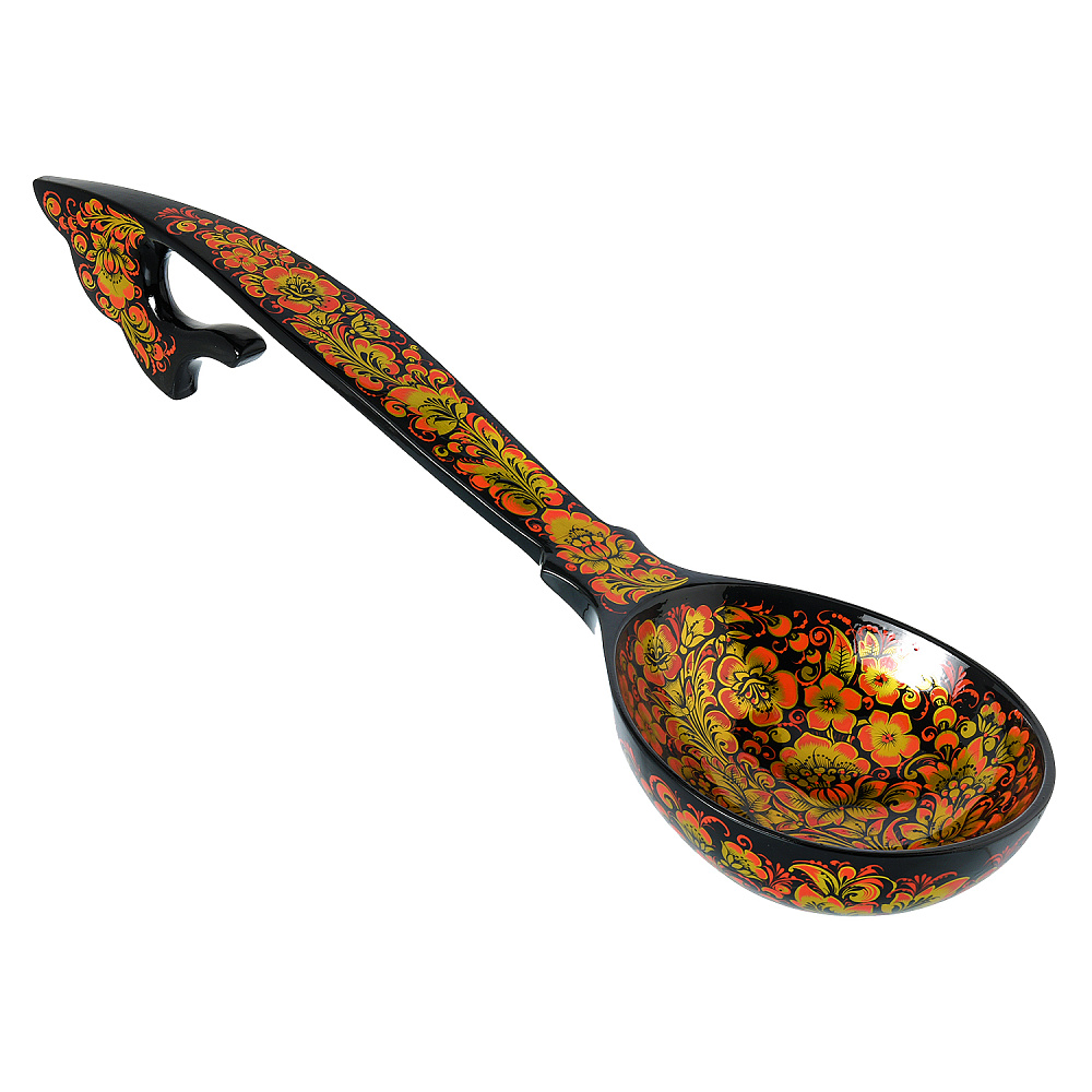 Ложка-ковш «Мирская». Хохлома - интернет магазин Русь Велика я 