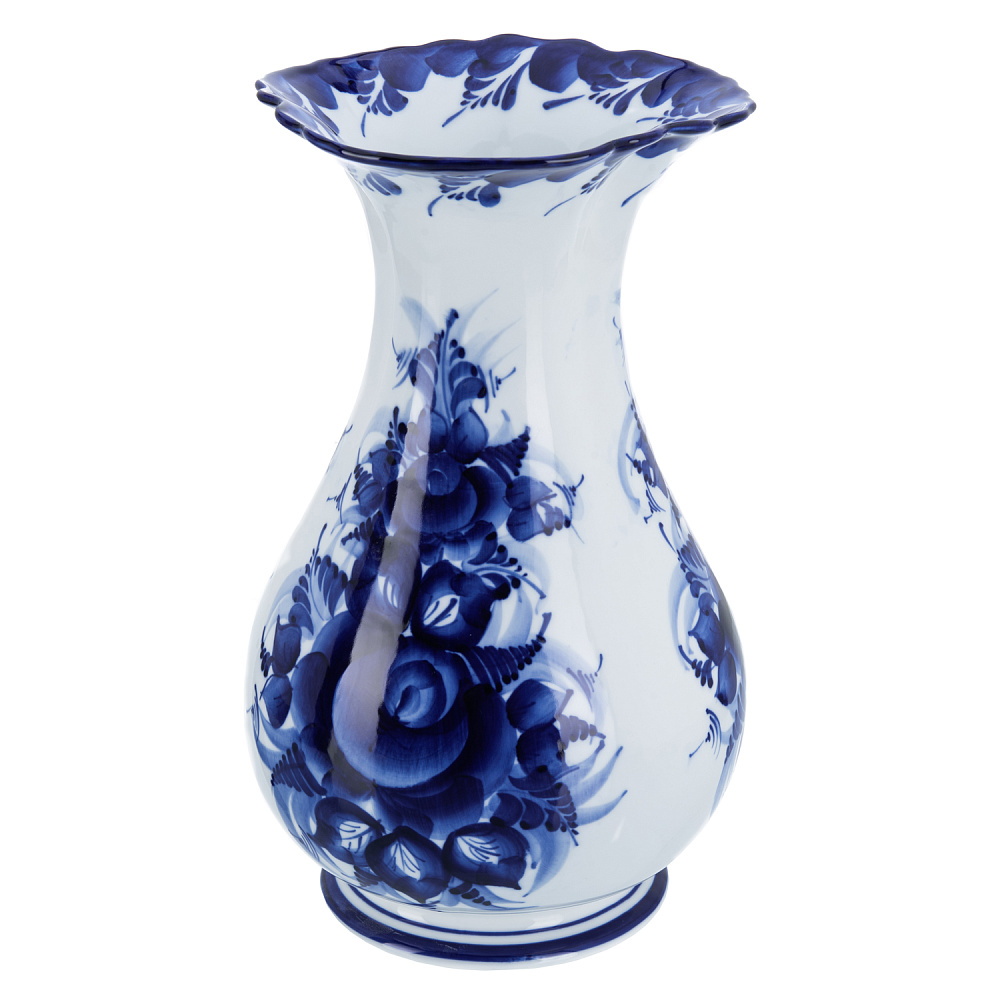 Ваза «Ирис». Гжель - интернет магазин Русь Велика я фото 2