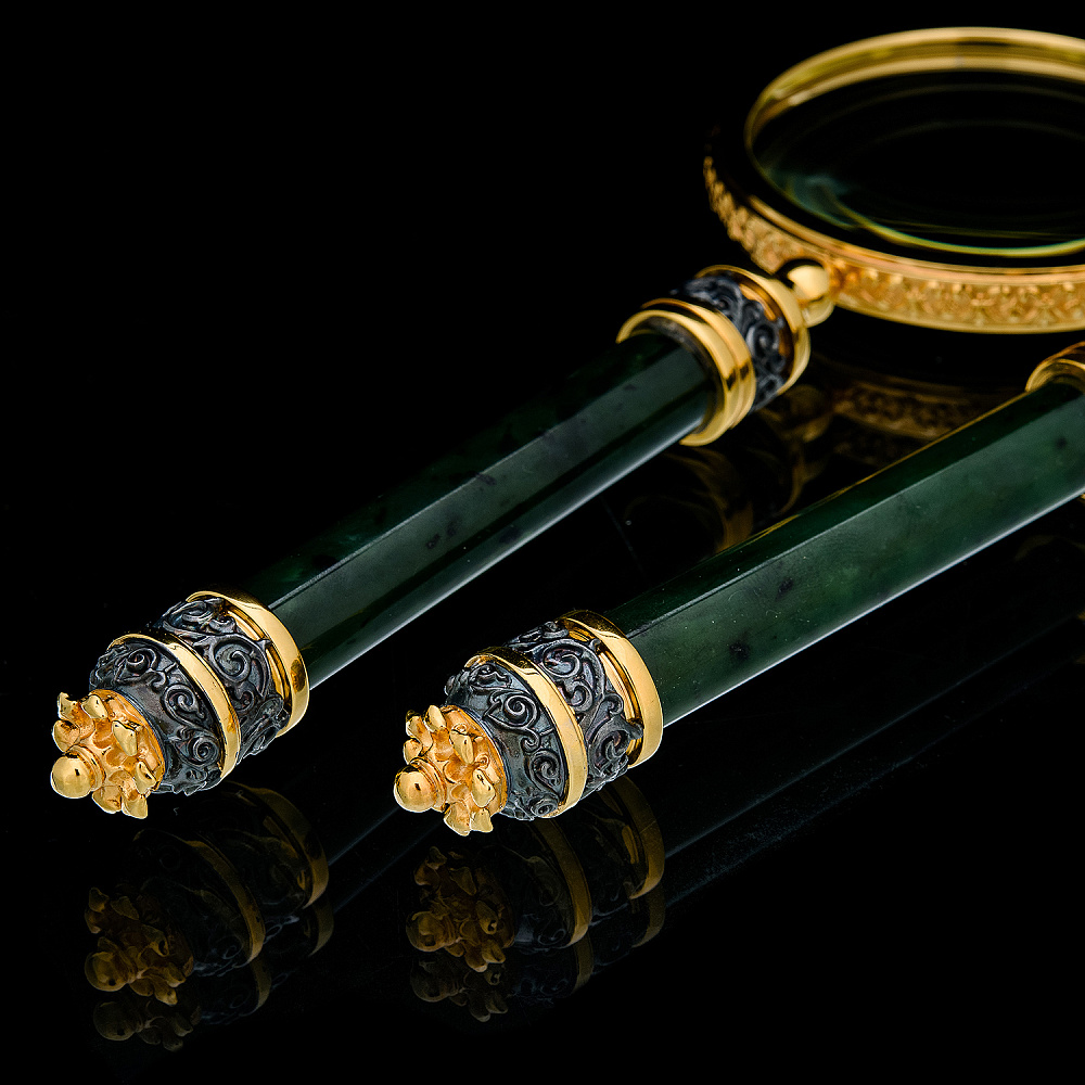 Набор с лупой и ножом «Кабинетный». Златоуст - интернет магазин Русь Велика я фото 1